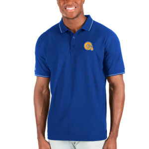 Men's Antigua Royal Albany State Golden Rams Affluent Polo