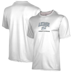 Youth ProSphere White Akron Zips Women's Lacrosse T-Shirt