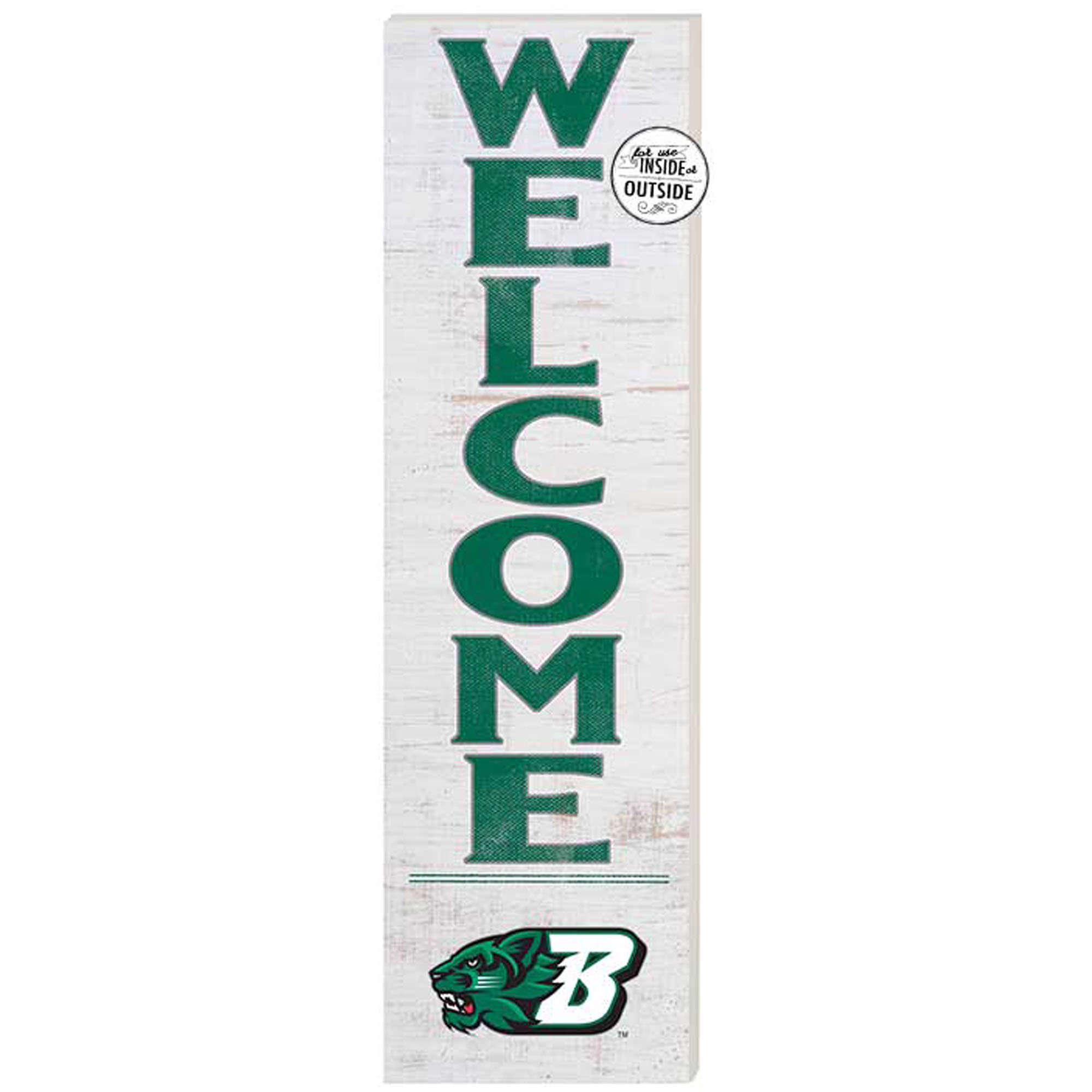 White Binghamton Bearcats 10'' x 35'' Indoor/Outdoor Welcome Sign