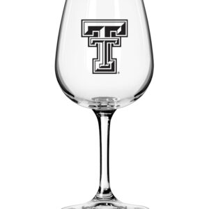 Texas Tech Red Raiders Logo 12oz. Stemmed Wine Glass