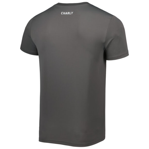 Men's Charly Gray/White Club Atlas Henley Microfiber DRY FACTOR Polo - Image 7
