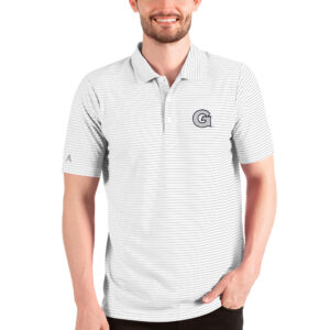 Men's Antigua White/Silver Georgetown Hoyas Esteem Polo