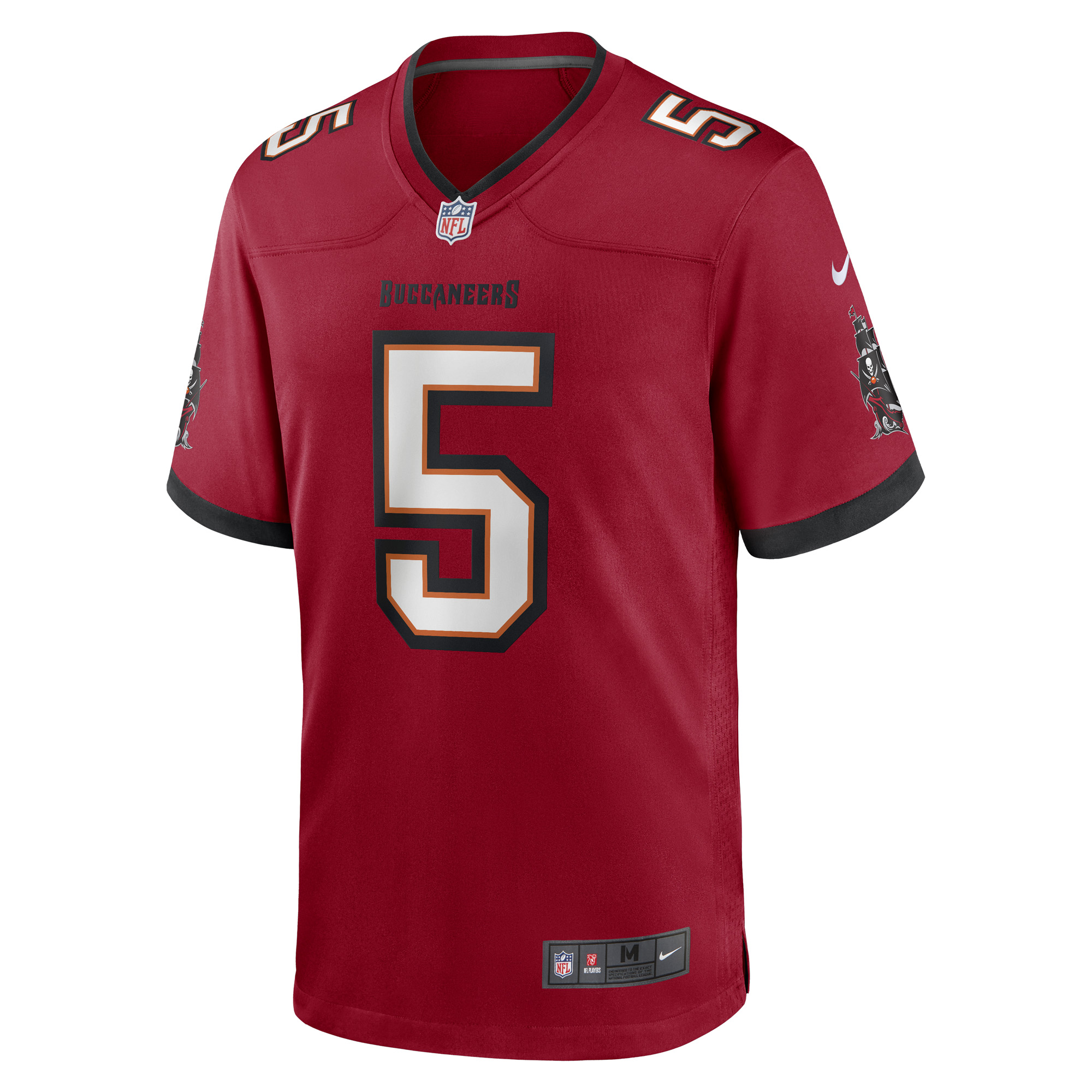 Men's Nike Jake Camarda Red Tampa Bay Buccaneers Game Player Jersey - Image 6
