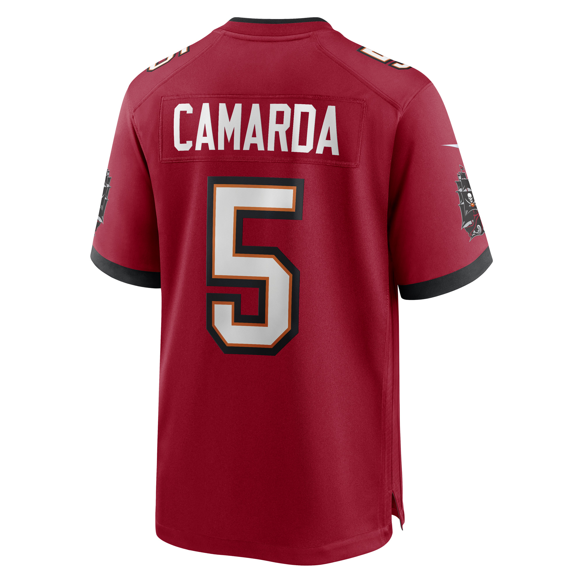 Men's Nike Jake Camarda Red Tampa Bay Buccaneers Game Player Jersey - Image 7