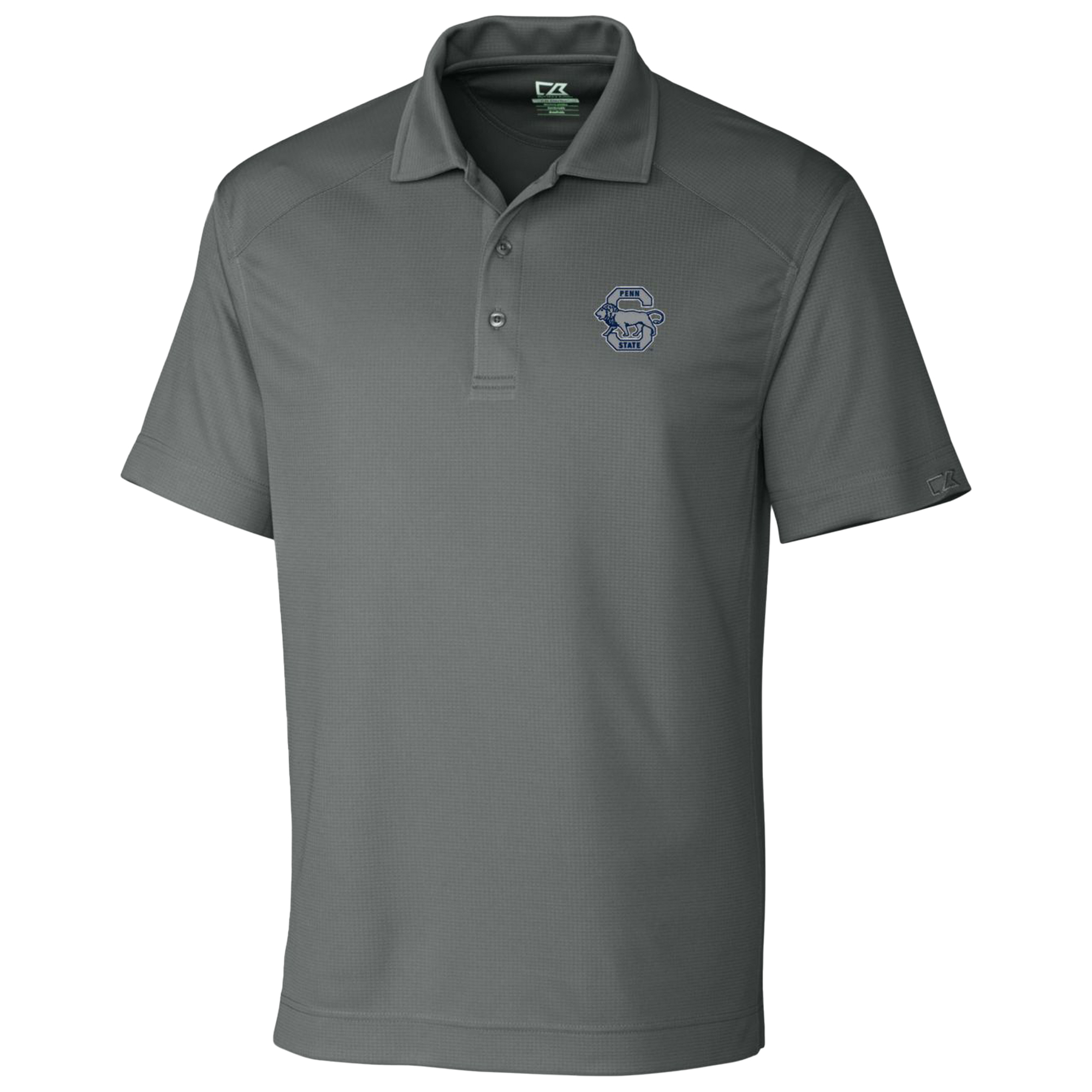 Men's Cutter & Buck Steel Penn State Nittany Lions DryTec Genre Textured Solid Polo - Image 6