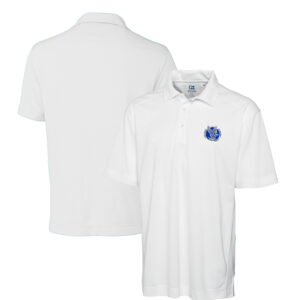 Men's Cutter & Buck White Air Force Falcons DryTec Genre Textured Solid Polo
