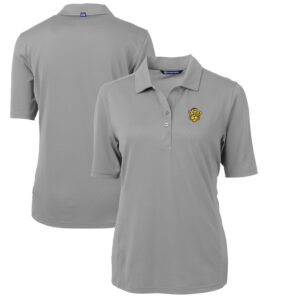 Women's Cutter & Buck Gray Missouri Tigers Team Virtue Eco Pique Recycled Polo