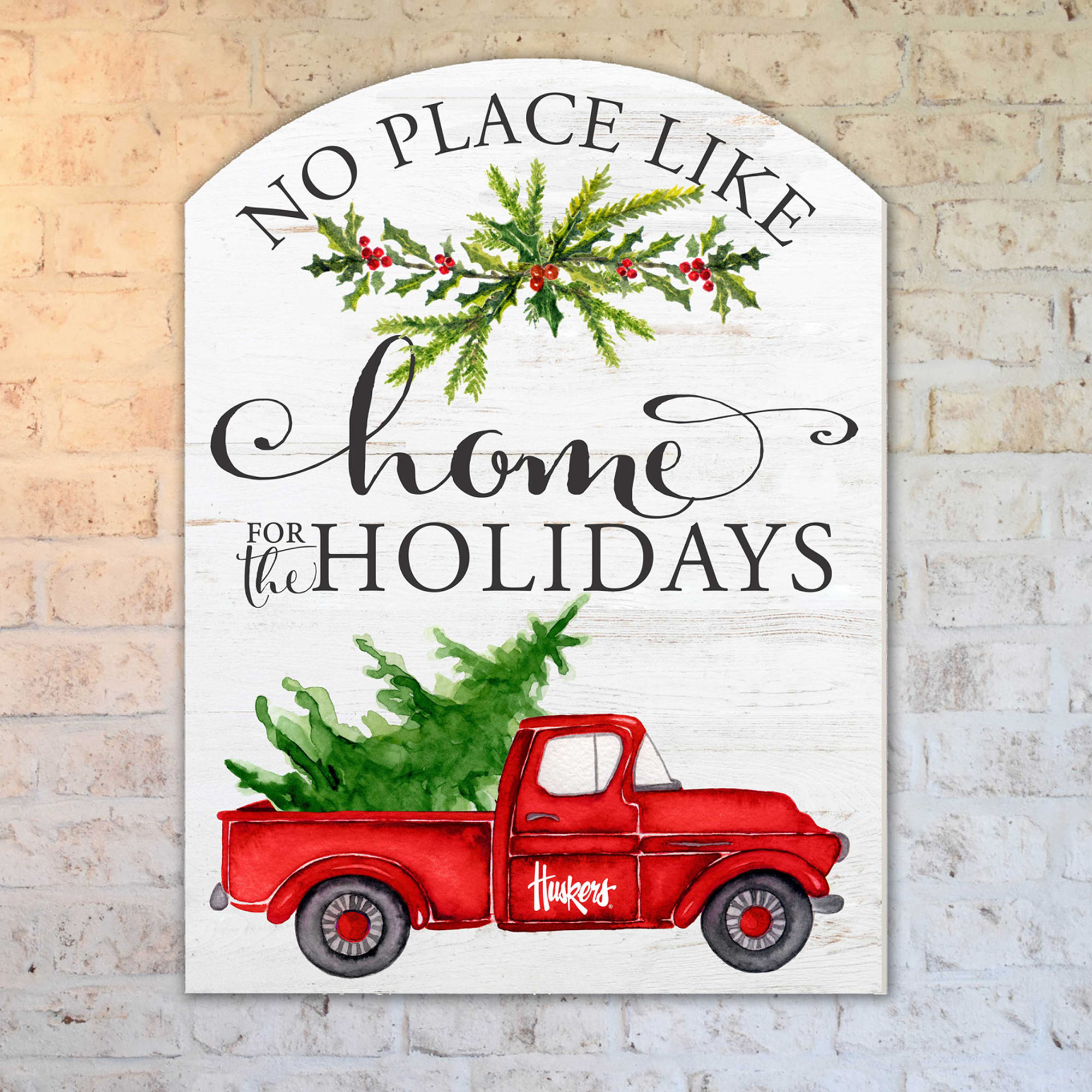 Nebraska Huskers 16'' x 22'' Holiday Marquee Sign - Image 3