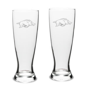 Arkansas Razorbacks 23oz. 2-Piece University Pilsner Glass Set