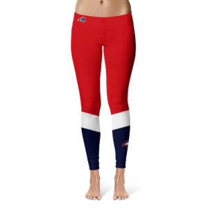 Women's Red/Blue Stony Brook Seawolves Ankle Color Block Yoga Leggings