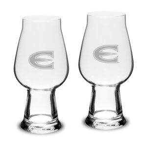 Emporia State Hornets Logo 18.25oz. Luigi Bormioli IPA Beer Glass Set