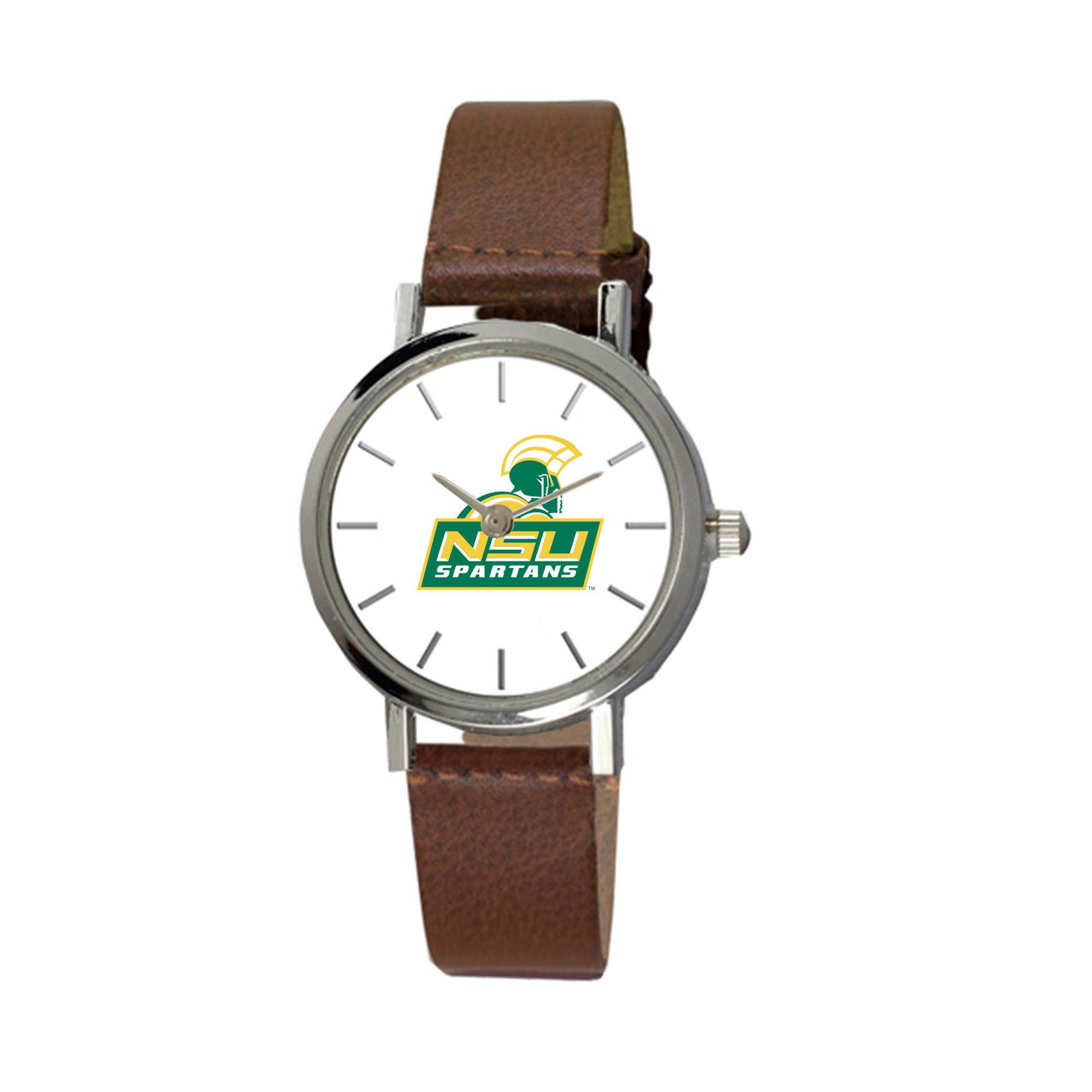 Women's Norfolk State Spartans Plexus Brown Leather Watch