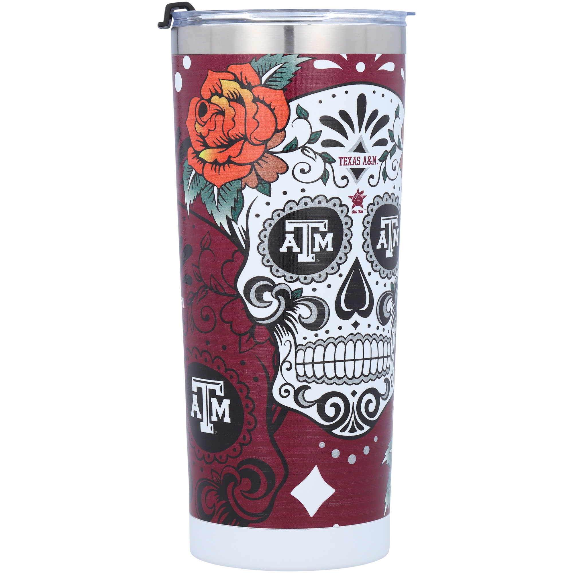Texas A&M Aggies 24oz. Dia De Los Muertos Stainless Steel Tumbler - Image 2