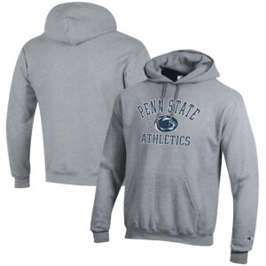 Men's Champion  Gray Penn State Nittany Lions Athletics Logo Pullover Hoodie
