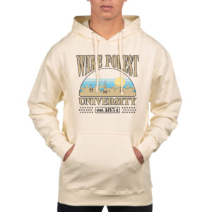 Men's Uscape Apparel  Oatmeal Wake Forest Demon Deacons Pullover Hoodie