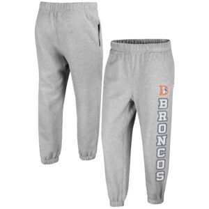 Women's '47 Gray Denver Broncos Double Pro Harper Jogger Sweatpants