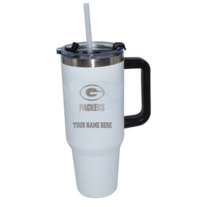 The Memory Company  Green Bay Packers Personalized White 40oz. Colossal Tumbler