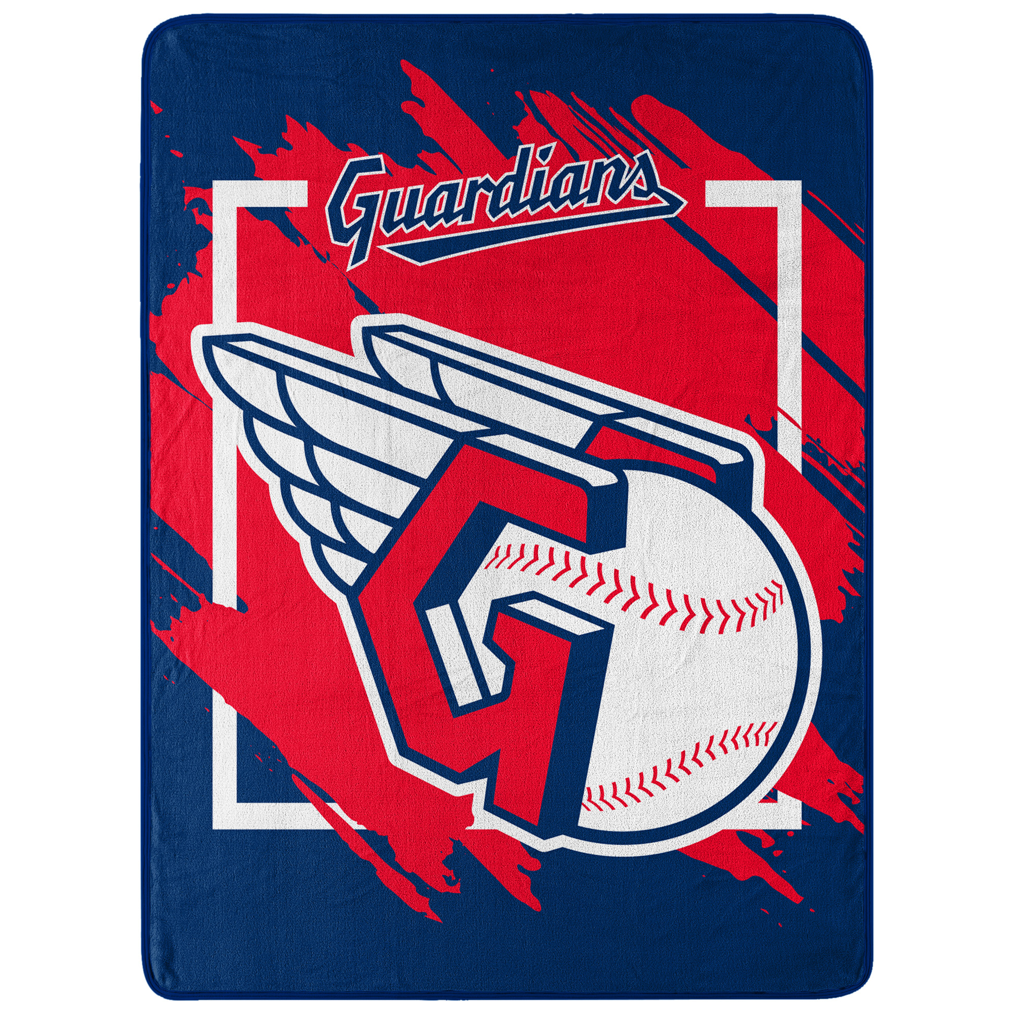 The Northwest Group Cleveland Guardians 46" x 60" Dimensional Micro Raschel Plush Throw Blanket - Image 7