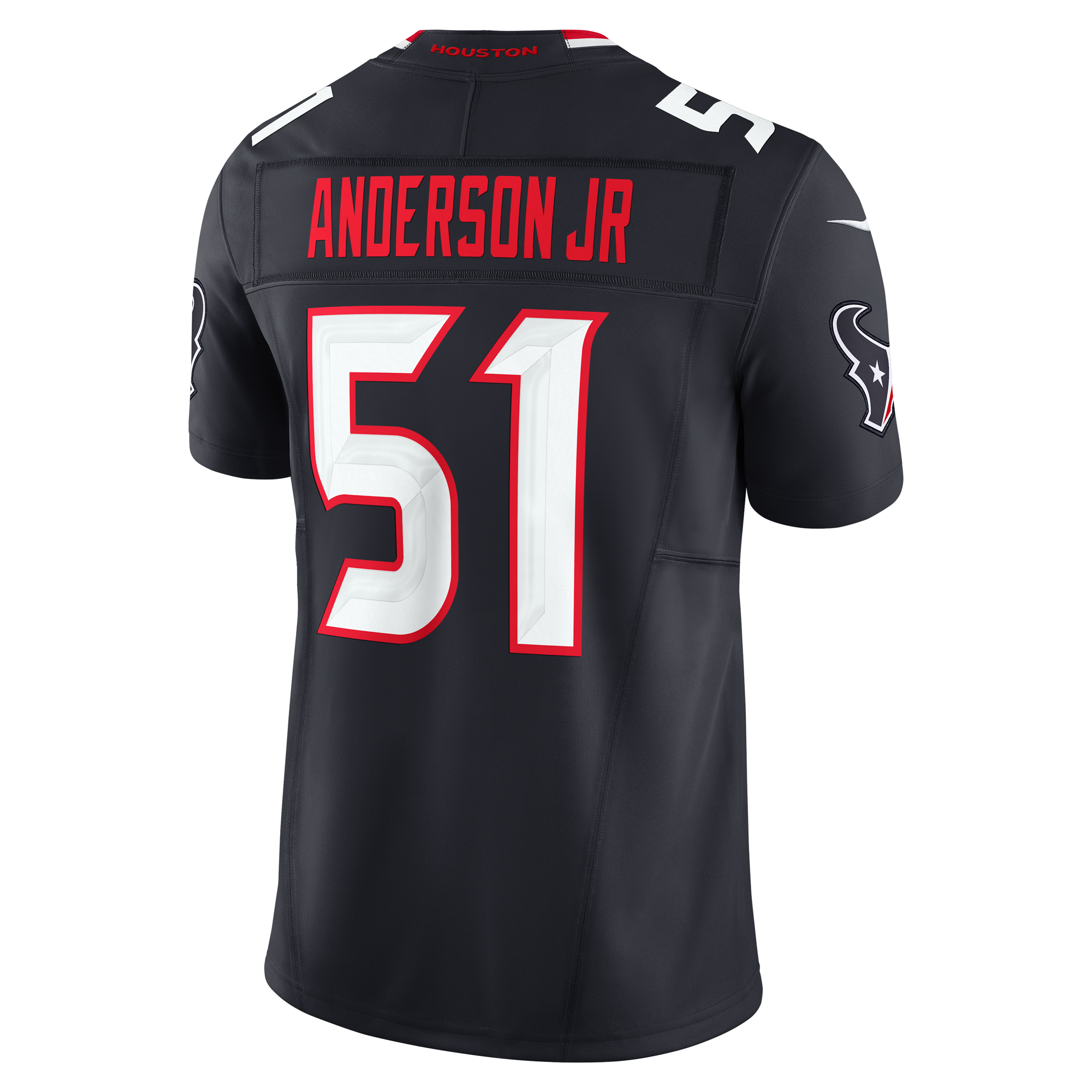Men's Nike Will Anderson Jr. Navy Houston Texans Vapor F.U.S.E. Limited Jersey - Image 4
