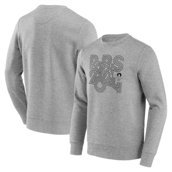 Paris 2024 Olympics Outline Graphic Crew Sweat - Grey - Image 5