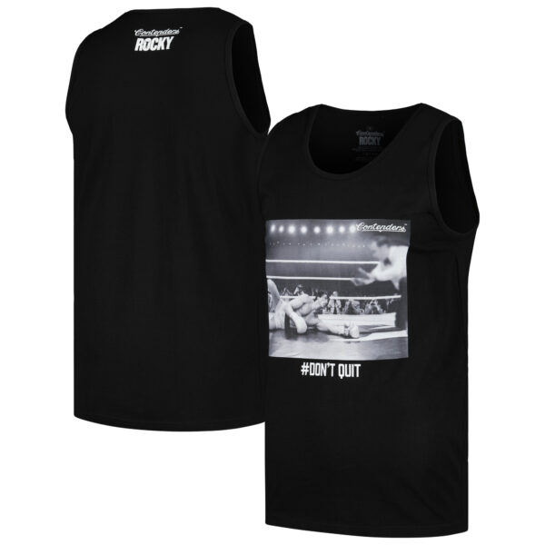 Men's Contenders Clothing Black Rocky Get Up Tank Top