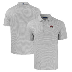 Men's Cutter & Buck  Gray/White UNLV Rebels Big & Tall Forge Eco Double Stripe Stretch Recycled Polo