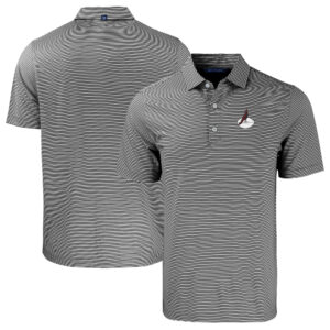 Men's Cutter & Buck  Black/White Arizona Cardinals Throwback Big & Tall Forge Eco Double Stripe Stretch Recycled Polo