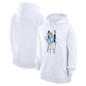 Women's G-III 4Her by Carl Banks  White Tampa Bay Rays Baseball Girls Fleece Pullover Hoodie