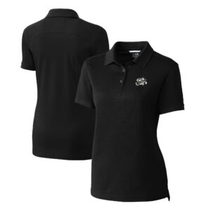 Women's Cutter & Buck Black Omaha Storm Chasers Advantage Tri-Blend Pique Polo