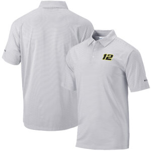 Men's Columbia  Gray Ryan Blaney  Omni-Wick Club Invite Polo