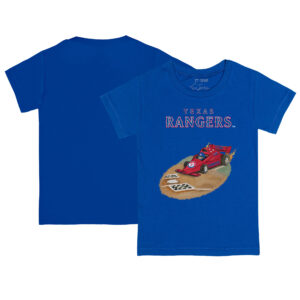 Infant Tiny Turnip Royal Texas Rangers Race Car T-Shirt