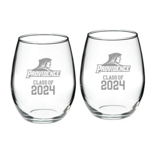 Providence Friars Class of 2024 21oz. Two-Piece Stemless Wine Glass Set