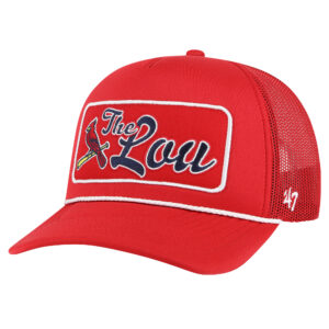 Men's  '47 Red St. Louis Cardinals Local Patch Foam Front Trucker Adjustable Hat