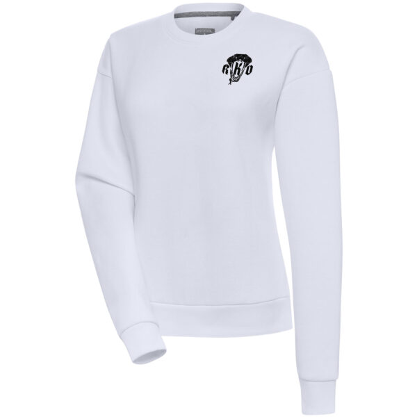 Women's Antigua  White Randy Orton Victory Pullover Sweatshirt