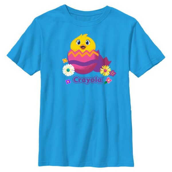 Youth Mad Engine Turquoise Crayola Hatching Duckling Graphic T-Shirt