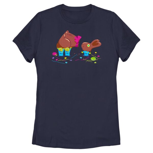 Women's Mad Engine  Navy Toy Story Chocolate Bunny Aliens Graphic T-Shirt