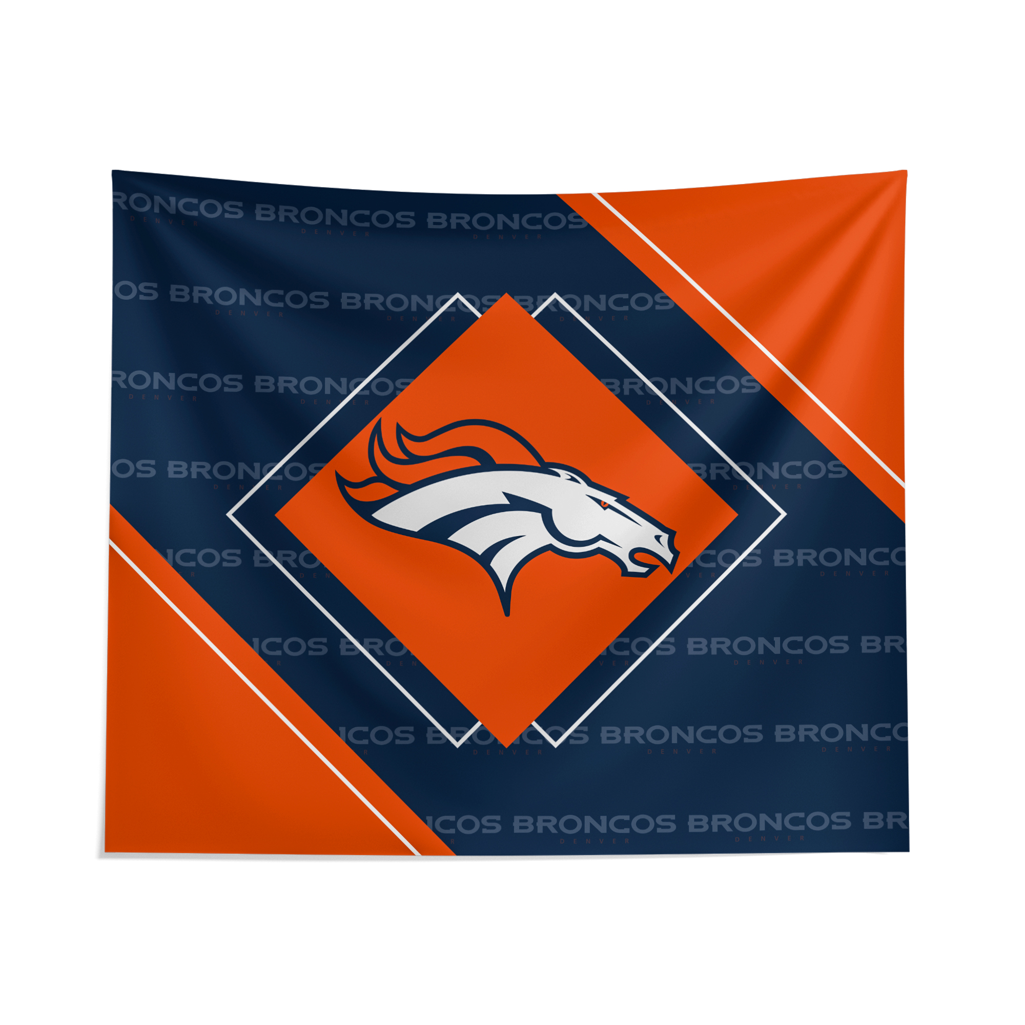 Pegasus Denver Broncos 51" x 60" Diamond Boxed Wall Tapestry - Image 4