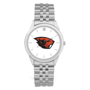 Men's  Silver Oregon State Beavers Rolled Link Watch