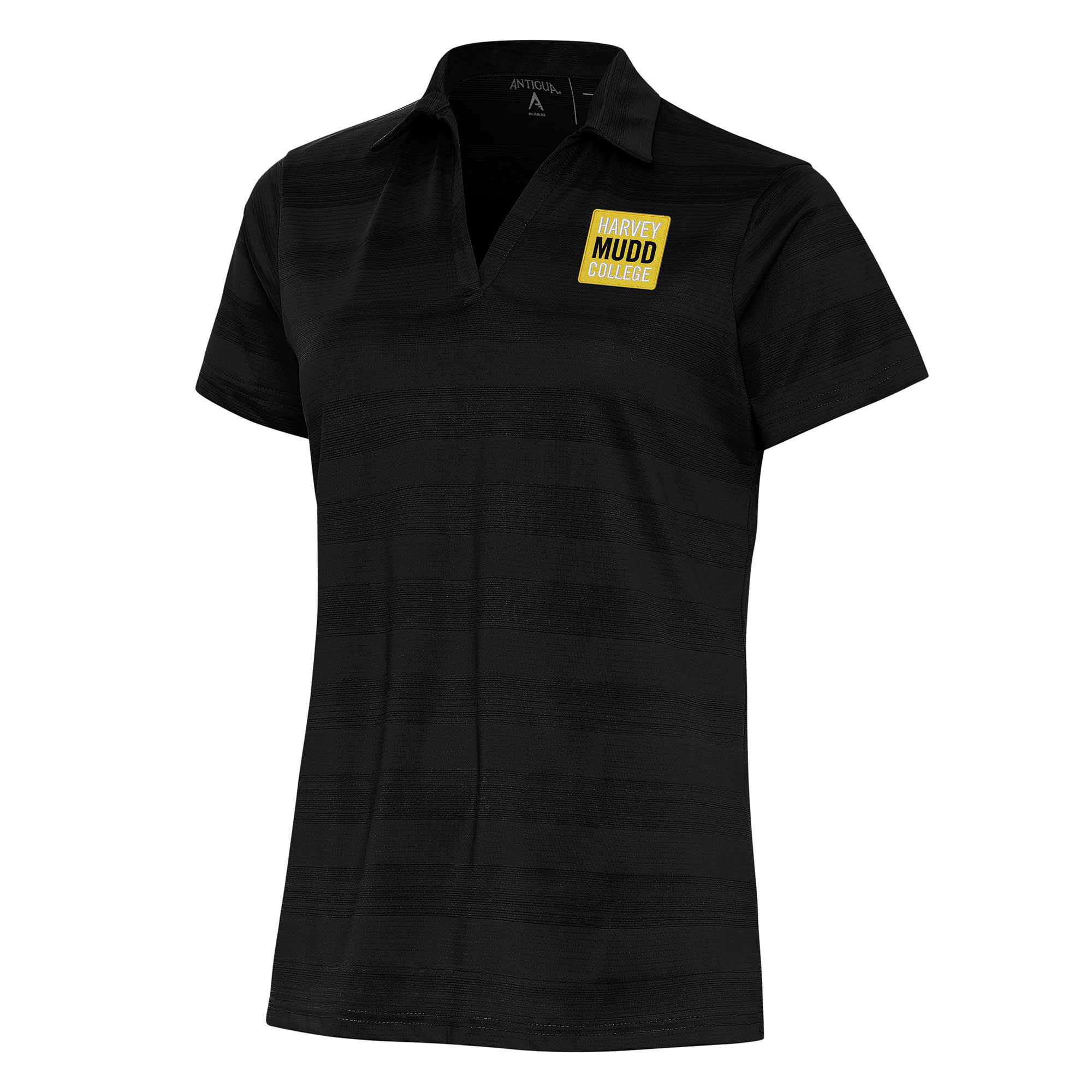 Women's Antigua Black Harvey Mudd College Compass Polo