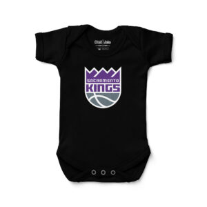 Newborn & Infant Chad & Jake Black Sacramento Kings Primary Logo Bodysuit