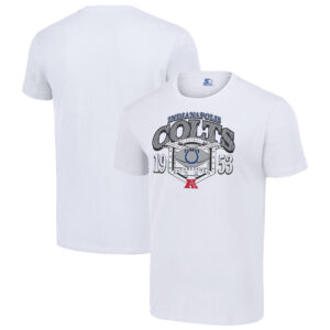 Men's Starter White Indianapolis Colts ‘80s Inspired T-Shirt