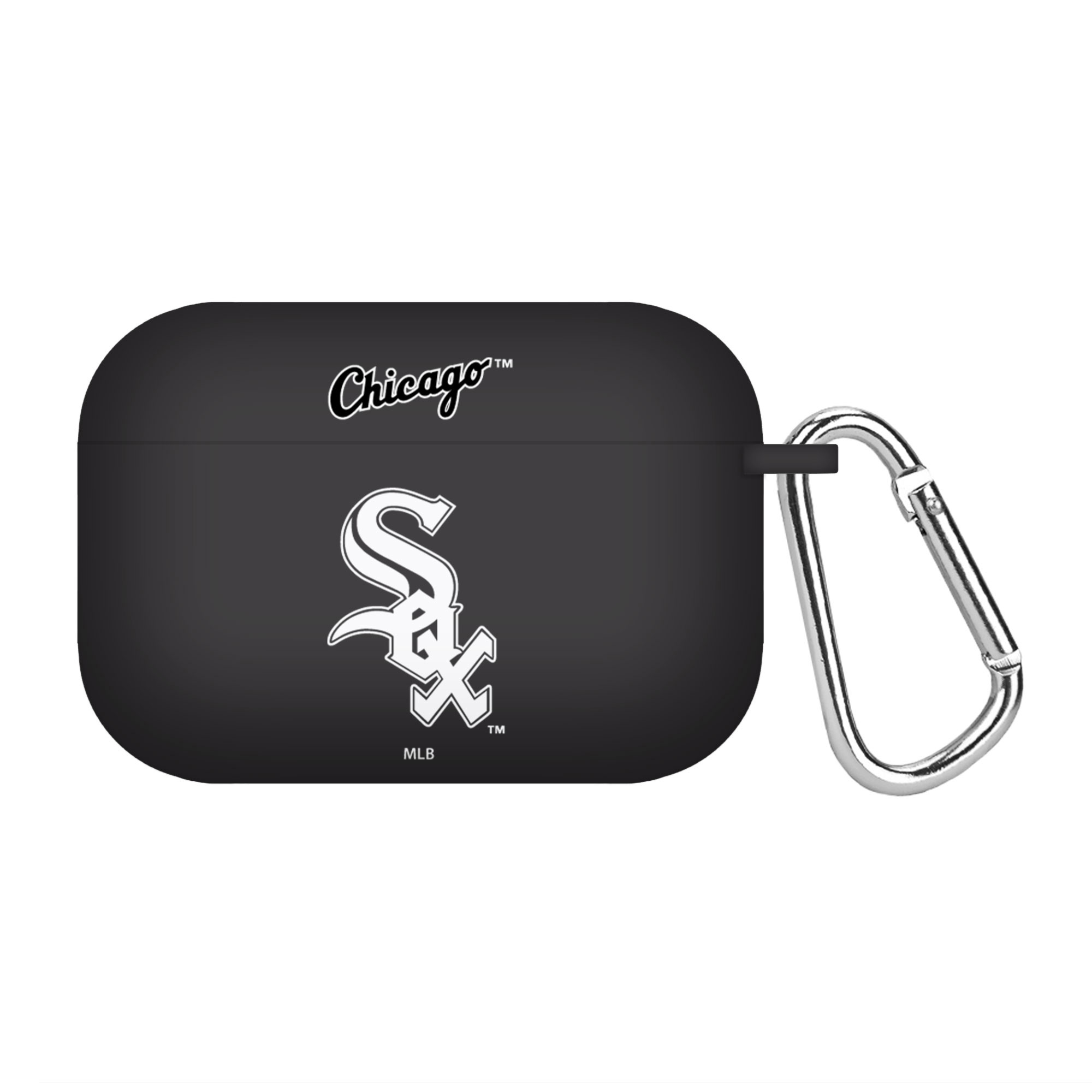 Black Chicago White Sox Silicone AirPods Pro Case Cover
