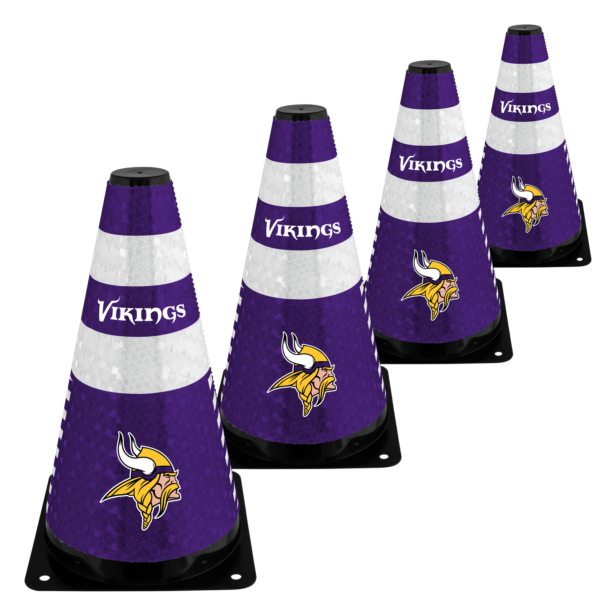 Minnesota Vikings Four-Piece 9" Zone Cone Set