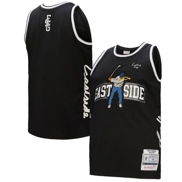 Men's Mitchell & Ness x Eastside Golf Black Eastside Golf Mesh Basketball Jersey