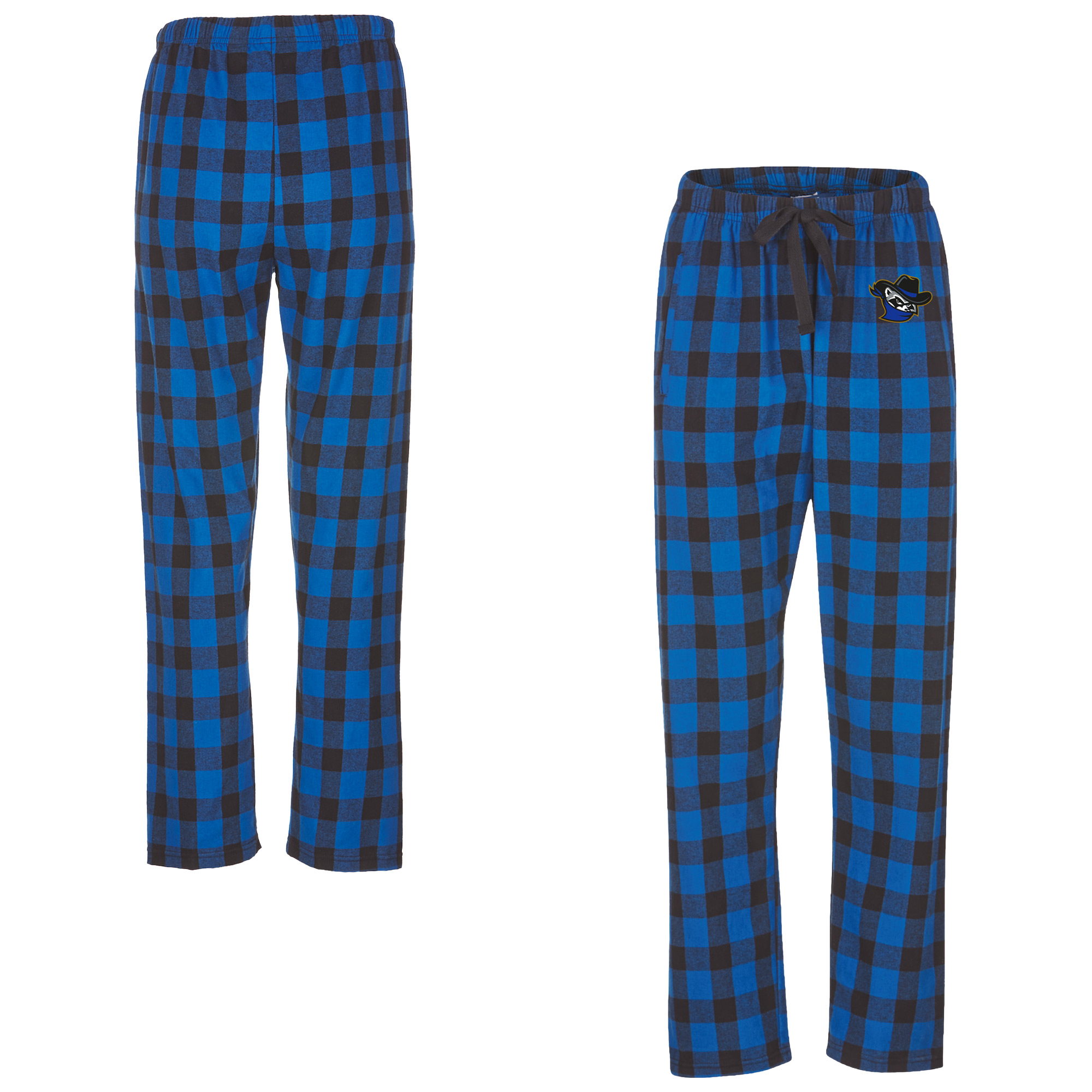Women's Royal Quad Cities River Bandits Haley Flannel Sleep Pants - Image 5