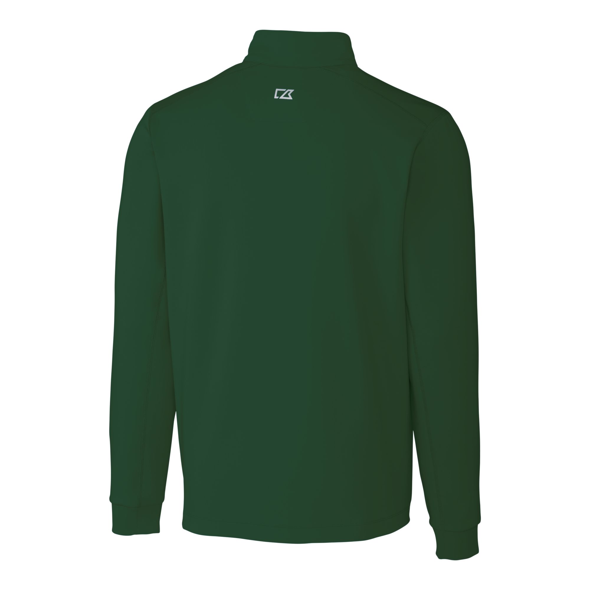 Men's Cutter & Buck Kelly Green North Texas Mean Green Traverse Stretch Quarter-Zip Pullover Top - Image 7