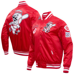 Men's Pro Standard Red Cincinnati Reds Retro Classic Satin Full-Snap Jacket