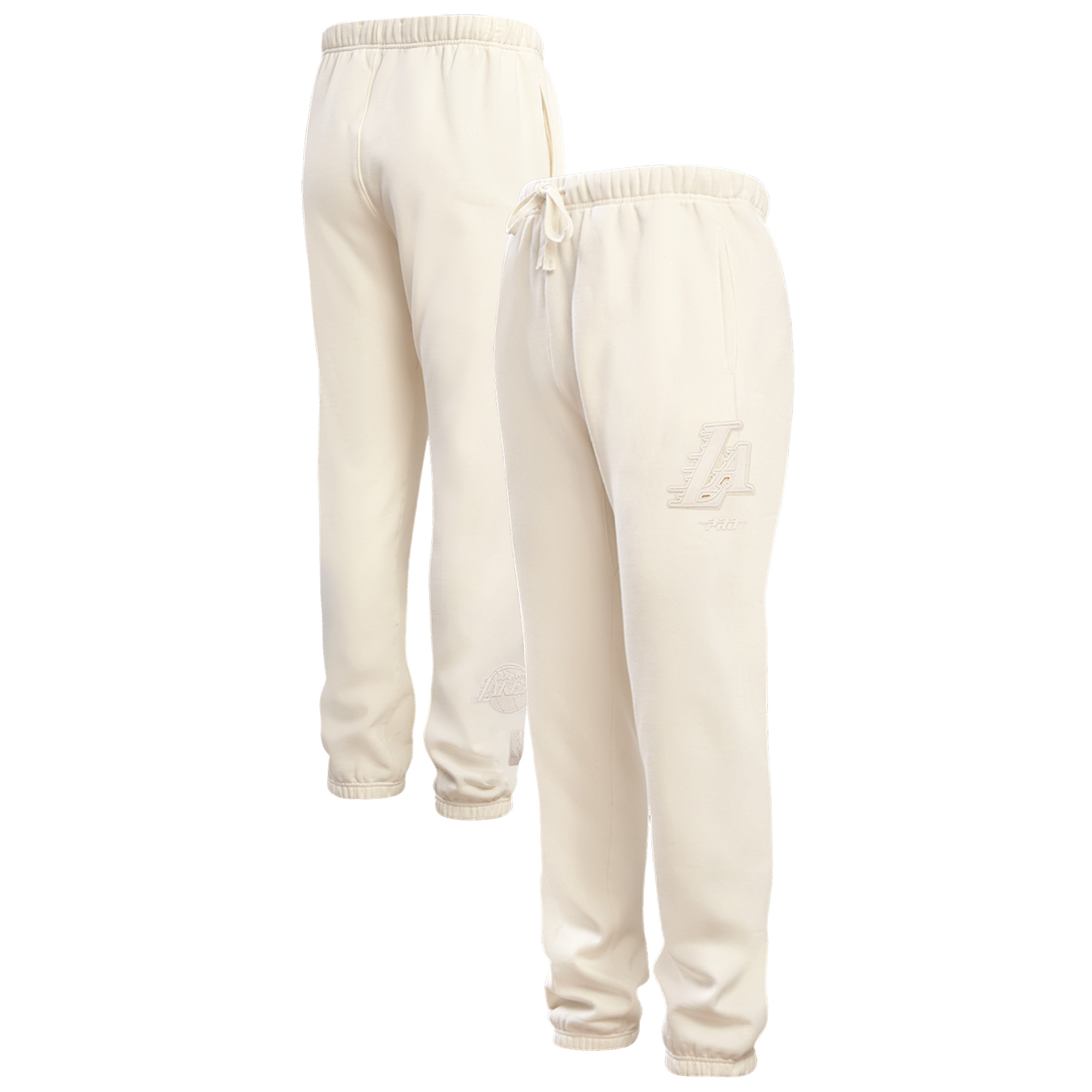 Men's Pro Standard Tan Los Angeles Lakers Neutral Fleece Sweatpants - Image 2