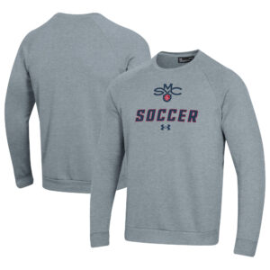 Men's Under Armour Gray Saint Mary's Gaels Soccer Rival Fleece Raglan Pullover Sweatshirt