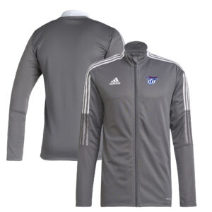 Men's adidas Gray Lubbock Christian Chaparral Tiro 21 AEROREADY Full-Zip Track Jacket